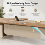 X-Comfot Executive Desk with Geometric Thickened Table Legs (118.11IN)