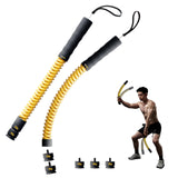 IPO 2026 Upgrade Weighted Ropeless Battle Ropes, Heavy Duty Portable Cordless Battle Ropes for Home Gym, home fitness workout Rope for Strength Building suitable Men & Women (Yellow, Yellow Max)