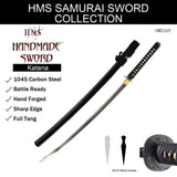 Hand Forged 1045 Carbon Steel Dual-Scene Warrior Katana Full Tang Sword