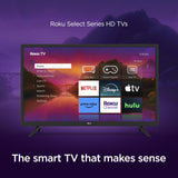 Smart TV – 32-Inch Select Series 720p HD RokuTV with Roku Voice Remote, Bright Picture, Customizable Home Screen Roku