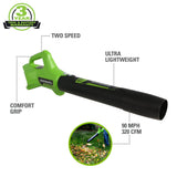 Greenworks 48V 17" Cordless Electric Lawn Mower, Leaf Blower, String Trimmer, (2) 4.0Ah Batteries and Rapid Charger