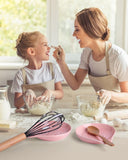 KITCHENLESTAR Large Ceramic Spoon Rest – 6.2 x 5.2 Inch Heat-Resistant Nonstick Spoon Holder for Stove Top, Glossy Finish, Dishwasher Safe, Stable & Heavy Duty for Cooking Utensils(Pink 1pc)