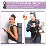 YOGAER Yoga Mat Carrier Strap, Adjustable Thick Straps Sling for Carrying Large Mats, Stretching Band YOGAER