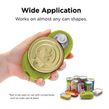 Kitchen Mama One Touch Electric Can Opener: Opens Cans with One Button Press, Auto-Stop, Ergonomic Design, Smooth Edge, Cordless, Food-Safe, Automatic, Hands Free, Battery Operated (Avocado)