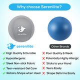 Serenilite 3X Hand Therapy Exercise Stress Ball Bundle for Adults, Grip Strengthening, Tri-Density Squeeze Balls, Hand Grip Strengthener, Soft, Medium & Hard Serenilite