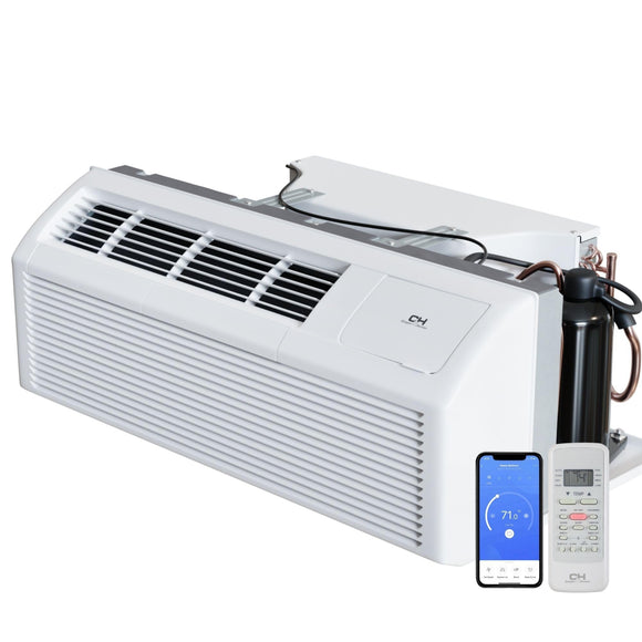 Cooper&Hunter 15,000 BTU PTAC Packaged Terminal A/C with Heat Pump (R32 Refrigerant) and 3.5 kW Electric Heater