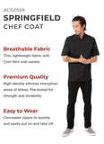 Chef Works Men's Springfield Chef Coat