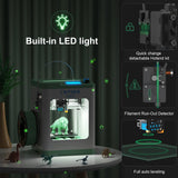 3D Printers with WiFi Cloud Printing, Huge Library, Fully Assembled, Mini 3D Printer for Beginners and Kids with Auto Leveling