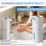 Automatic Soap Dispenser Liquid Touchless,Wall USB Rechargeable 5-Level Adjustable,Large Capacity 12.17oz/360mL Smart Hand Soap Dispenser for Kitchen Bathroom Kids Family