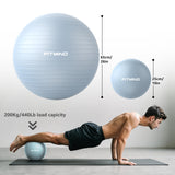 FITMIND Yoga Ball set-65cm&25cm（Blue）
