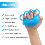 Hand Exercise Ball Finger Therapy Ball - Grip Strengthening, Improve Flexibility, Squeeze Stress Relief Balls, Resistance Strength Trainer for Hand Fanwer