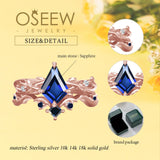 Oseew Sapphire engagement ring set(Sapphire) Kite