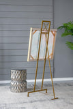 Small Floor Standing Easel Display Stand - 57" - Gold