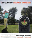 Golf Rangefinder with Slope - 1200 Yards Laser Range Finder Golf for Hunter, High-Precision Flag Pole Locking Vibration