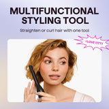 Wavytalk 3/10" Small Flat Iron, Pencil Flat Iron for Short Hair, Pixie Cut and Bangs, Curling Iron for Short Hair, Mini Hair Straightener for Edges with Anti-Pinch Design, Tiny Hair Straightener
