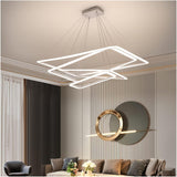 Rectangle Chandeliers Lights Compatible with Living Room Dining Room Pendant Lights Office Desks Lamps