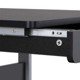 Mobile Computer Desks with Keyboard Tray, Printer Shelf and Monitor Stand Small Space Home Office Furniture