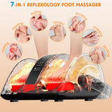 CARESKYpro Shiatsu Foot Massager with Heat, 3-Heating for Circulation and Pain Relief, Deep Kneading Rolling for Calf-Feet-Arm Relaxation, Plantar Fasciitis, Neuropathy