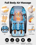 BOSSCARE 4D Massage Chair Full Body Zero Gravity Shiatsu Messager Chair-SL Track AI APP Body Scanning Heating Back Foot Recliner-Massaging Chairs for Office Home