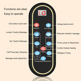 Portable Full Body Stretching Massage Mat with Airbags - 3D Lumbar Traction for Neck, Back, Waist & Hip Pain Relief, Foldable Home Relaxation Solution for Muscle Recovery