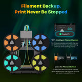 AD5X Multi-Material 3D Printer 4-Color Printing, 600mm/s Speed 1-Click Print with DIY IFS Creations