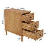 Tribesigns Solid Wood End Table Set of 2, Fully Assembled Narrow Side Table with Drawers, Pre-Assembled Nightstand Slim Bedside Table for Small Spaces, Living Room, Bedroom, Wood