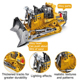 BLQCSLH Excavator Set，rc Dump Truck Command The Site Conquer The Dir，2.4Ghz Remote Control Construction Vehicle Set Children's Toys，Alloy Material Simulate True Scale (Bulldozer)