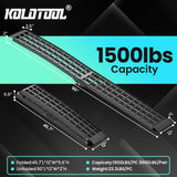 KOLOTOOL 7.5 FT Heavy Duty Aluminum Folding Loading Ramp for Pickup Trucks, 3000 lbs Capacity Truck Loading Ramps for Motorcycles, ATV, UTV Lawn Mowers,Tractors & Golf Carts, 90" Lx12 W (2 Pack)