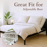 COTTON SLEEP All Natural Mattress (100% Organic Cotton, & Wool, Made in The USA) Non Toxic, Fiberglass Free Hybrid Pocket Coil and Plush Foam Bed in A Box Medium Soft - King, 13"