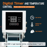 2-in-1 Heat Press, 15x15 Industrial Digital Sublimation Machine for T-Shirts