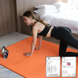 Hatha Yoga Large TPE Yoga Mat 6'x4'x1/2" Extra Thick Non-Slip Exercise Mat - for Yoga Pilates & Home Gym Workouts(Orange) Hatha yoga