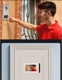 ANJIELO SMART Video Intercom System,Indoor Outdoor IR Camera,7 Inches LCD Monitor Wired Video Intercom Doorbell Kits,Monitoring, Unlock, 2 Way Audio for Home Villa House (12 Units Bell + 12 Monitor)