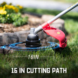 PowerSmart 25.4cc Gas Weed Wacker, 3-in-1 String Trimmer/Edger 16-Inch, 2025 Version