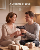 RENPHO Active+ Thermacool Massage Gun with Heat & Cold, Mothers Day Gifts, App Control with Video-Guided Courses, Deep Tissue Handheld Massager for Back and Neck, 5 Speeds, 5 Attachments, Carry Case