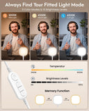 White Desk Light for Video Calls, 30 Modes Video Conference Lighting