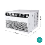 Hisense 8,000 BTU Smart Window Inverter Air Conditioner with Quiet, High Efficiency Operation and Wi-fi Control, 115V, Window AC Unit for Apartment, Bedroom, Medium Rooms up to 350 Sq. Ft. in White