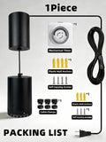 Vellina Retractable Hanging Grow Light, Adjustable Beam (10°-55°), 35W Full Spectrum LED Plant Light with Timer, CRI 98+ Pendant Lamp for Monstera, Fiddle Leaf Fig & Large Indoor Plants