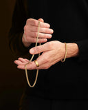 Porment Cuban Link Chain for Men and Women 18k Gold Plated 925 Sterling Silver Chain Hypoallergenic Fade-Resistant，16 18 20 22 24 Inch 4mm Diamond Cut Mens Silver Chain Durable Waterproof Smooth Gift Ready Jewelry