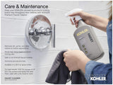 KOHLER 98362-G-CP Awaken B90 Multi-Function Handshower Kit, Handheld Shower Head with 24" Slidebar and 60" Hose, 1.75 GPM, Polished Chrome