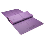 YOGATI Yoga Mat with Alignment Lines. Exercise mat with carry strap. Pilates mats for yoga or Fitness. Non slip Workout Mat. Thick Yoga Mats for women and men. Gym mats for home. Yoga matt thick. YOGATI