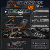 KUYOU Portable Home Gym Workout Equipment, Push Up Board, Pilates Bar & Fitness Accessories with Resistance Bands for Upper Body Strength Training Full Body Workout at Home KUYOU