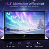 NIMO 17.3" AI-Laptop, 8 Cores AMD Ryzen 9 8945H (Up to 5.2GHz)