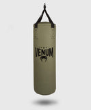Venum Origins Punching Bag (Ceiling Mount Included) - Khaki/Black