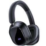 Hybird Active Noise Cancelling Bluetooth 6.4 Headphones Wireless 140 Hrs Playtime ANC & Battery Display Over Ear Headphones With ENC Mic Hi-Res Audio Comfort Earcup Headphones for Travel Game Music