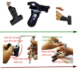 SLMOZKA Fishing Line Spooler Silver Reel Winder Spool Tackle Winder spooling Station Winding System Ultimate Line (B-with Clamp)