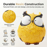 OlethRoryLe Owl Statue for Home Decor owl Gifts Unique Home Decor（Yellow ）