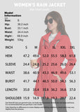 ATLASLAVA Rain Jacket Women Waterproof Long Lightweight Raincoat Hooded Windbreaker Outdoor Trench Coat RED 2XL