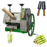 IntXanth Manual Sugar Cane Juicer Machine, Commercial Sugarcane Juicer, 110-330 lb/h Output Sugar Cane Press Juicer Machine, Sugar Cane Juicer Extractor Squeezer with Large Crank
