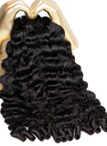 Mlip Premium Burmese Curly Bundles Human Hair 26 28 30 Inch Natural, Full