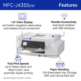 Wireless Color Inkjet All-in-One Printer with 1.8” Color Display and Manual Feed Slot | Includes Refresh Subscription Trial